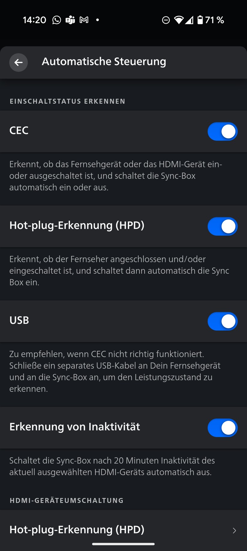 Philips Hue Play HDMI Sync Box 8K Screenshot