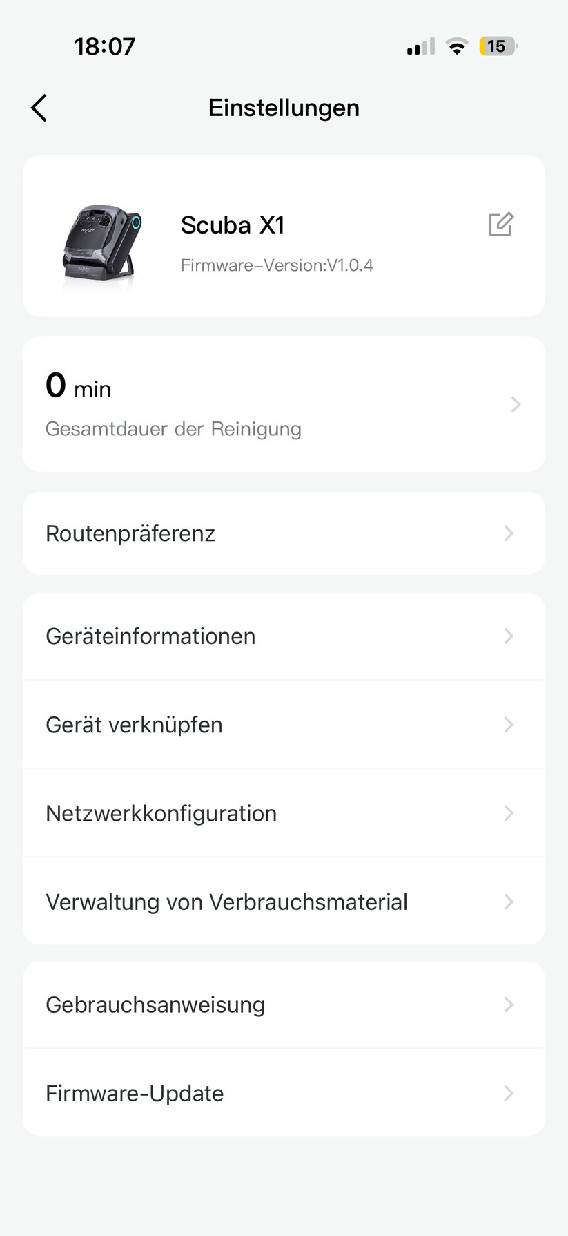 Aiper Scuba X1 - Bilder App 