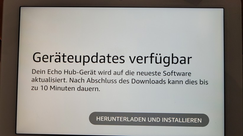 Amazon Echo Hub: Einrichtung