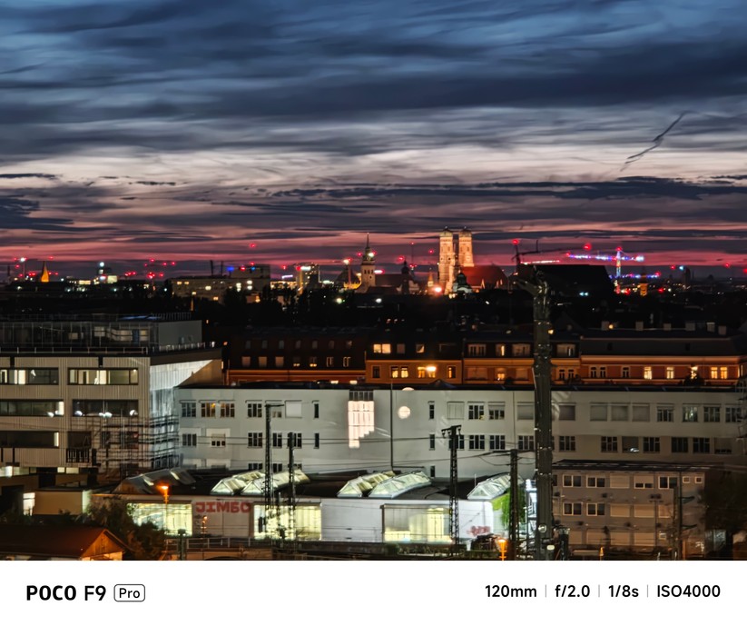 Xiaomi Poco F9 Pro: Telelinse mit 5x Zoom (digital) bei Nacht