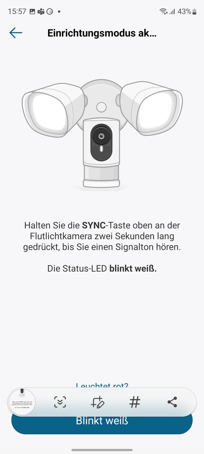 Eufy Floodlight Cam (2500 Lumen, Full-HD): Inbetriebnahme 19