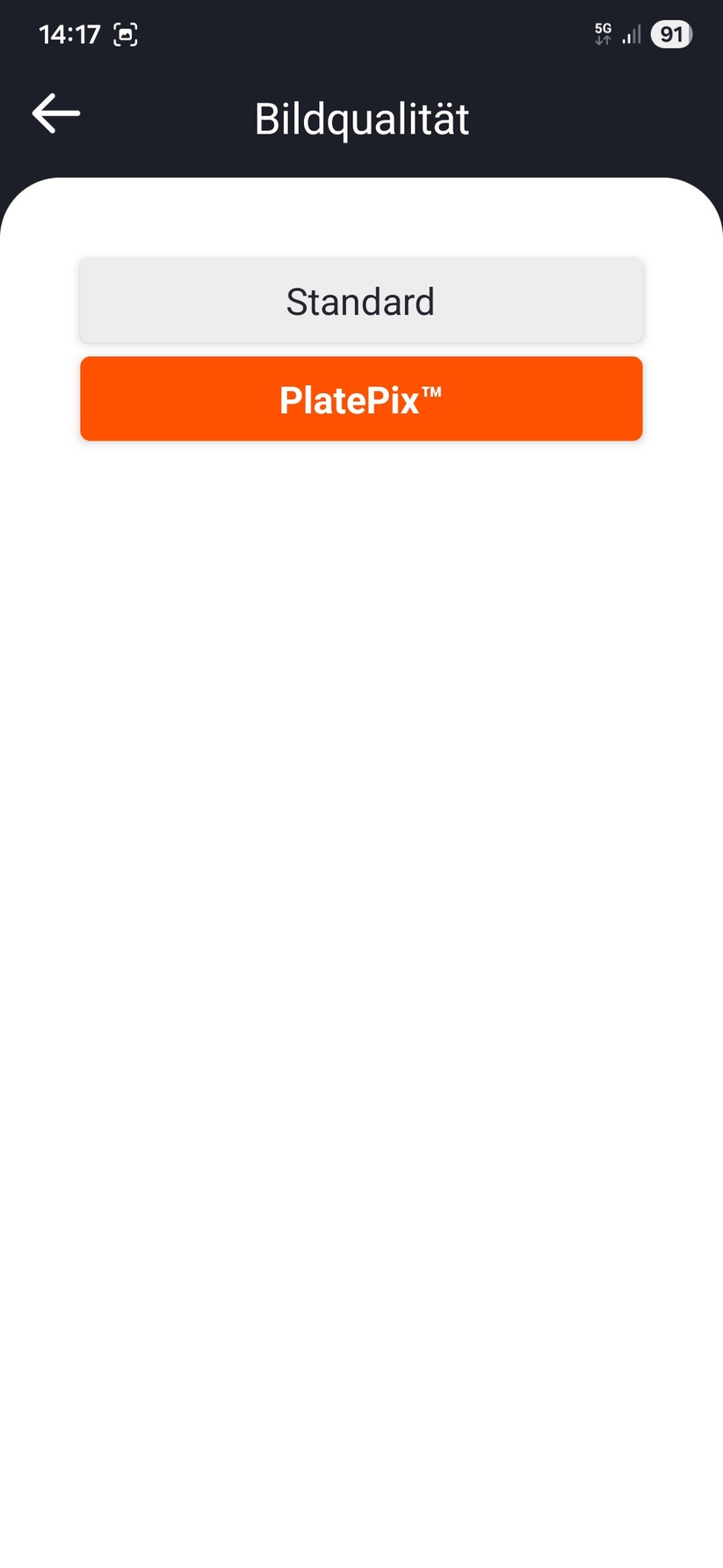 Vantrue E1 Pro – Screenshots der App