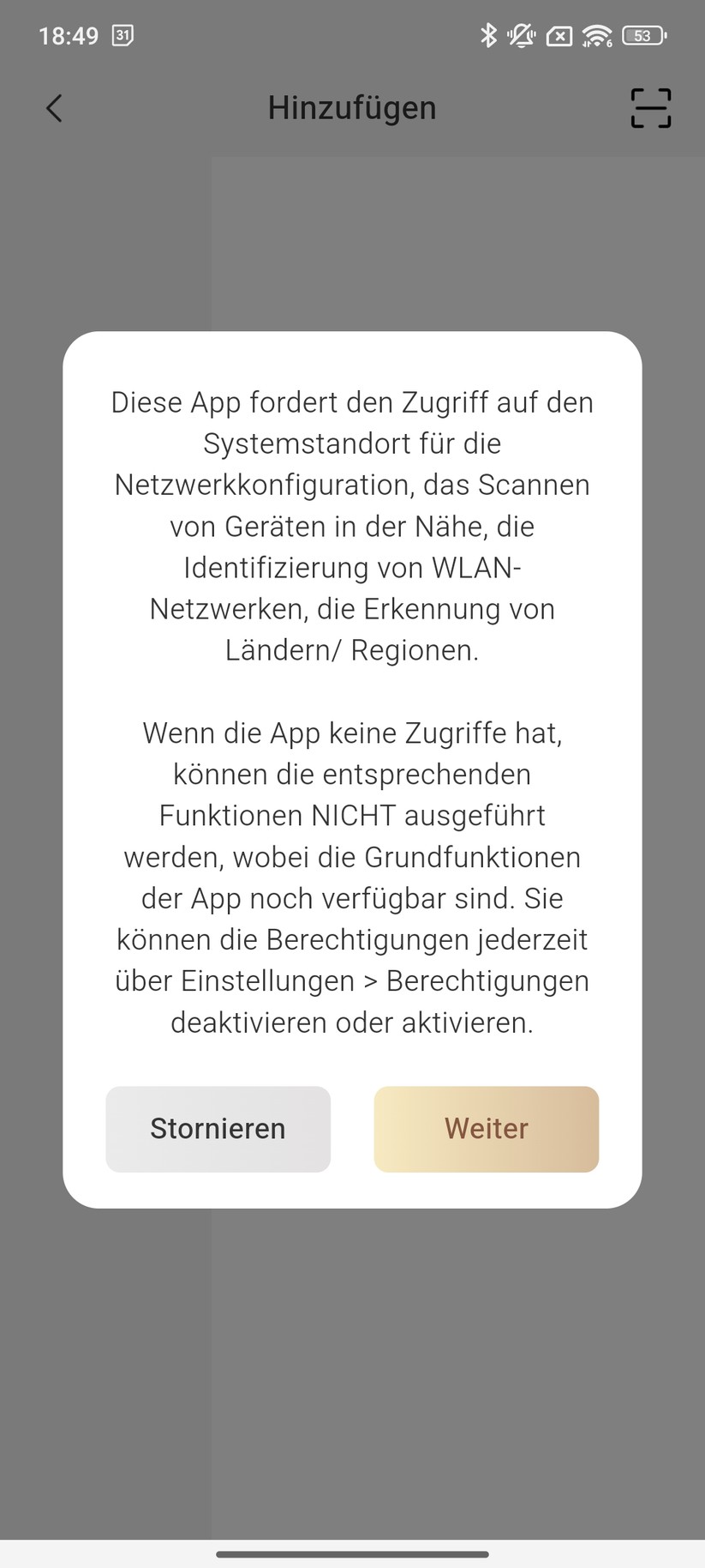 Mova 1000 – Einrichtung