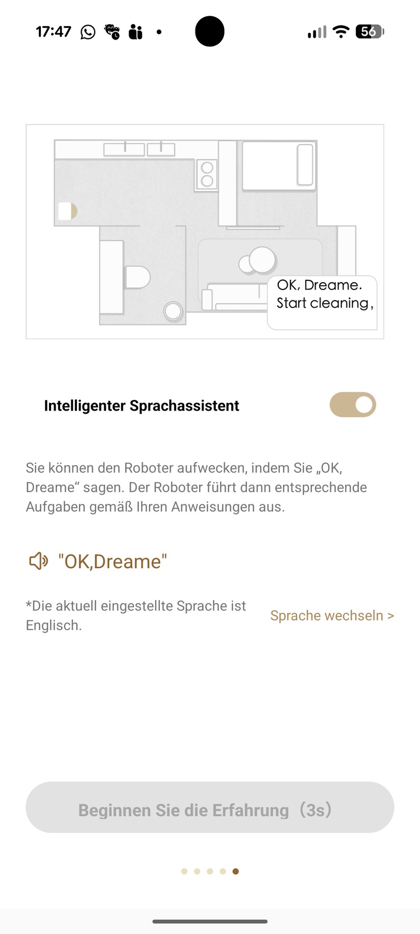 Dreame Aqua 10 Ultra Roller – App & Einrichtung