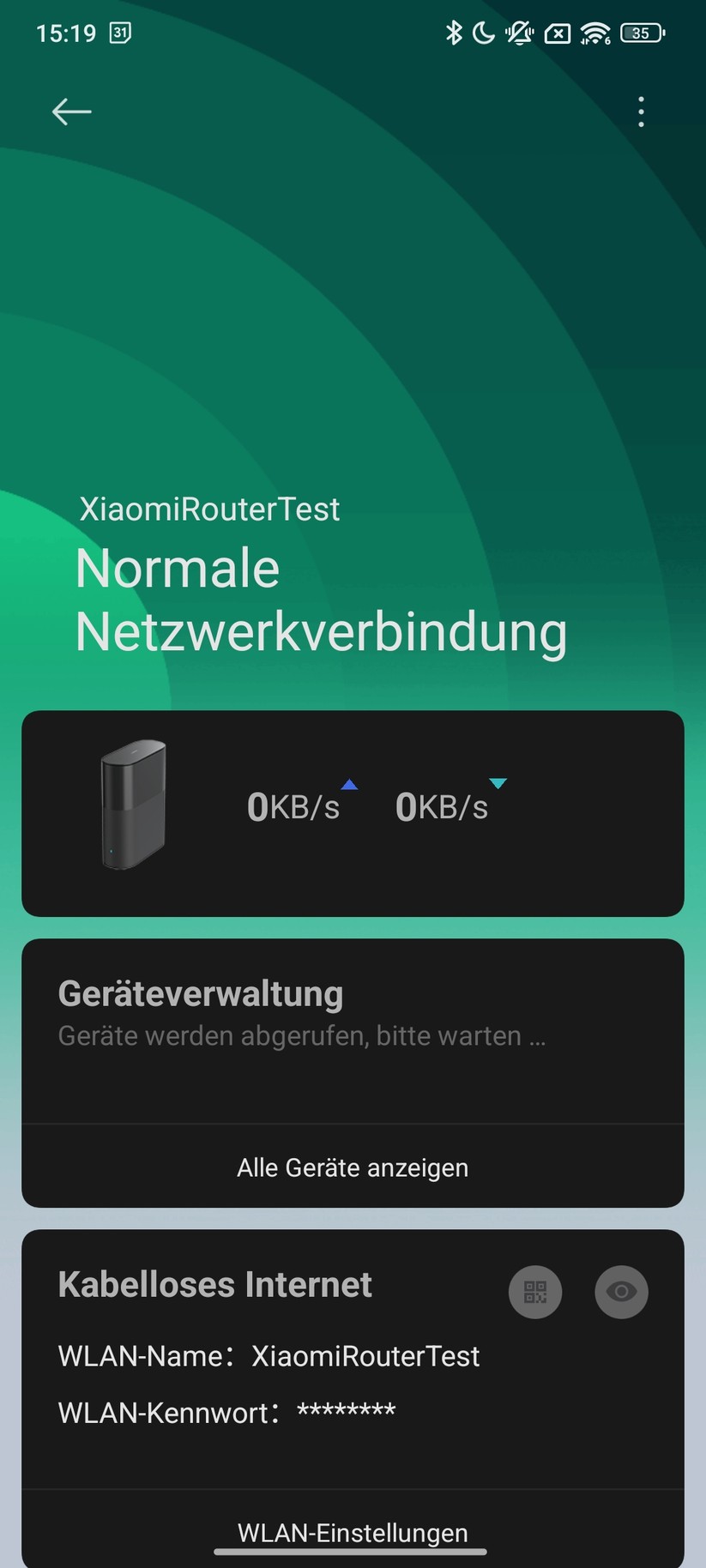Xiaomi BE3600 Pro – App