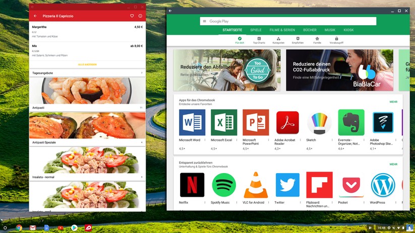 Android-Apps unter Chrome OS