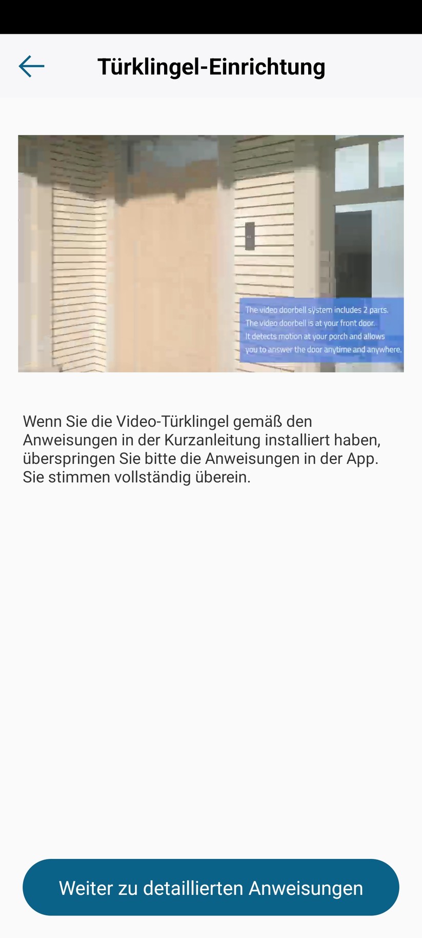 Eufy Video Doorbell E340: Konfiguration