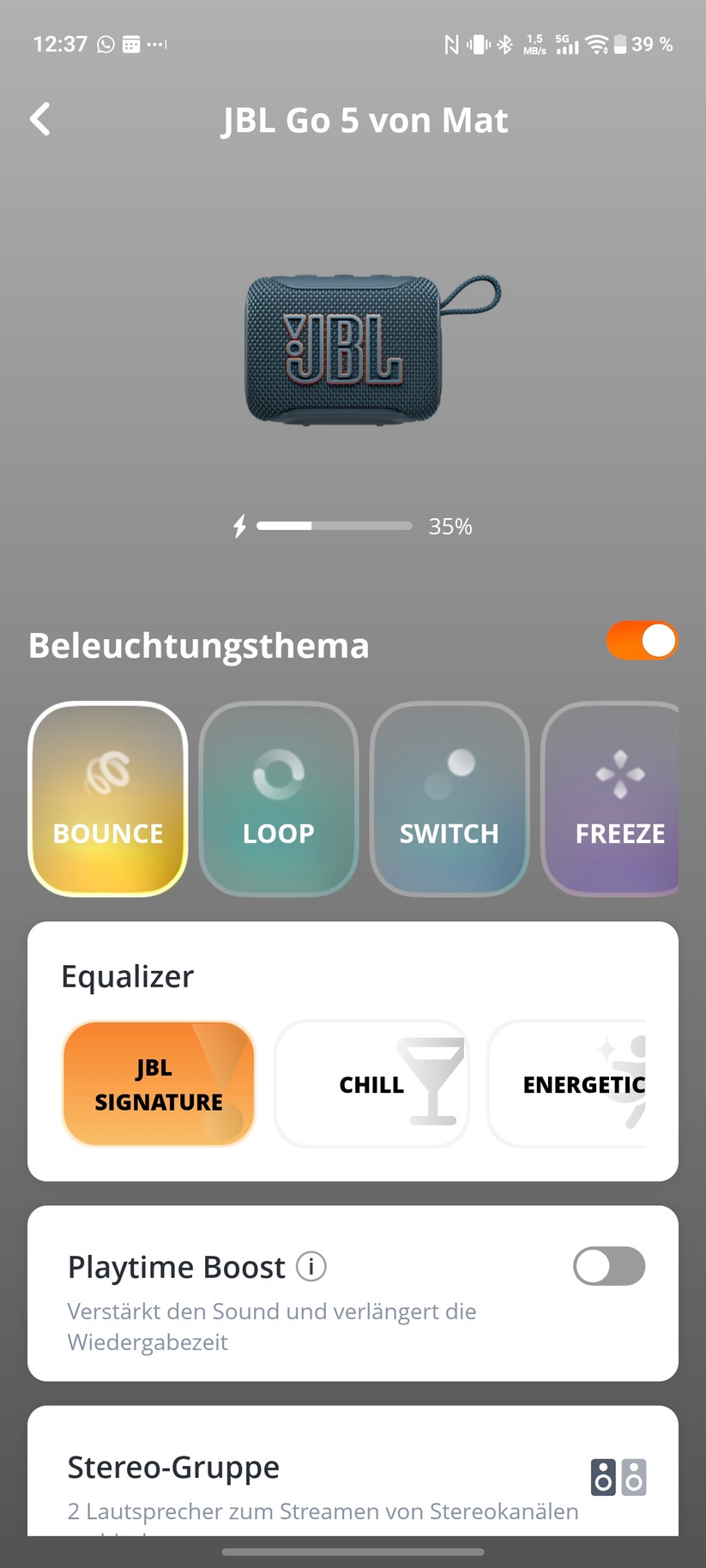 JBL Go 5 Screenshot