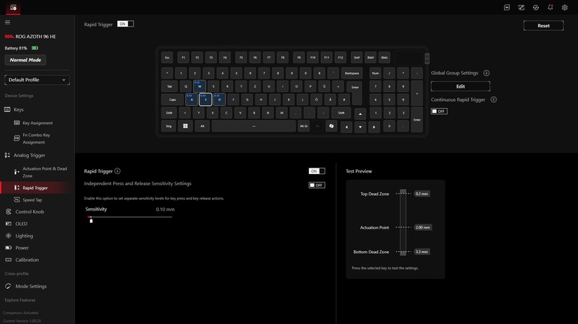 ROG Azoth 96 HE - Bilder App