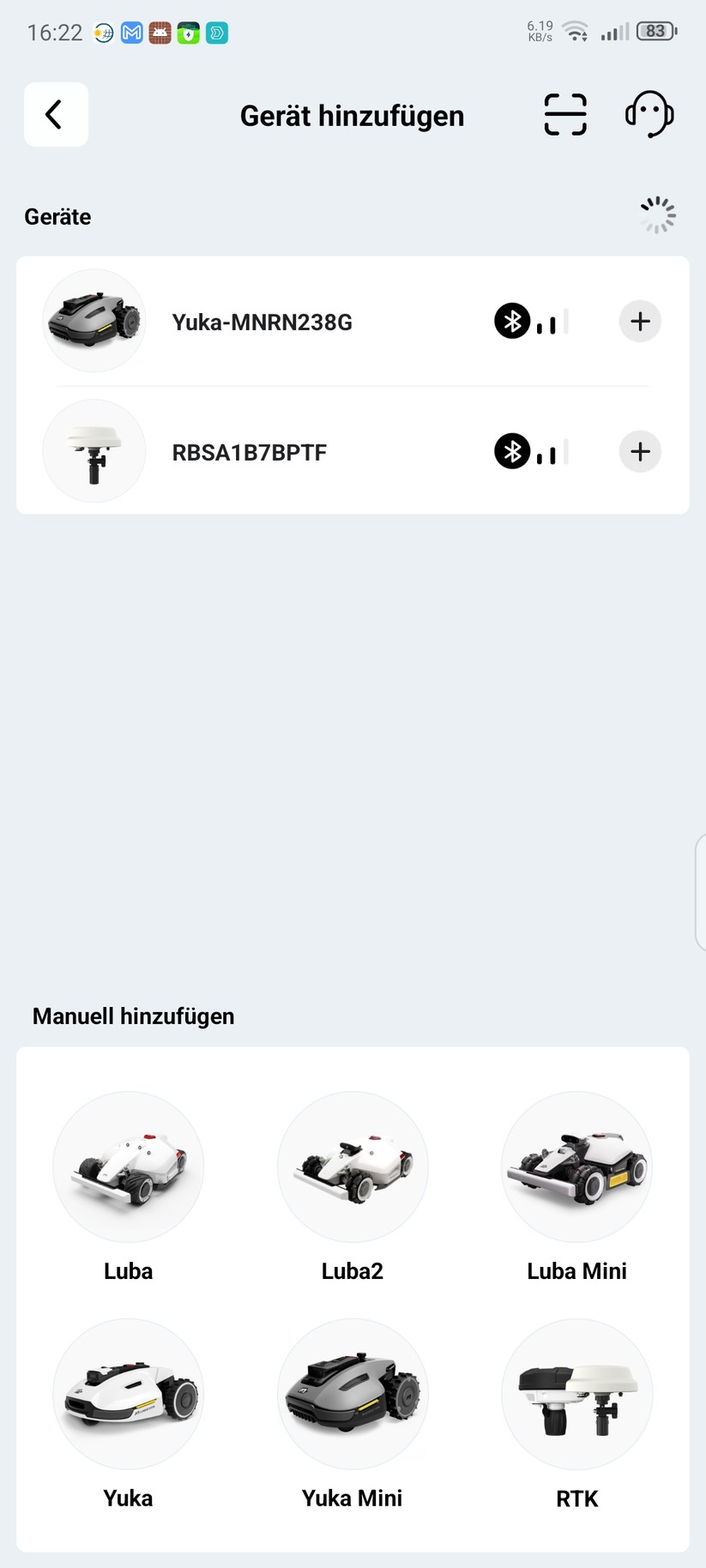  Einrichtung mit App