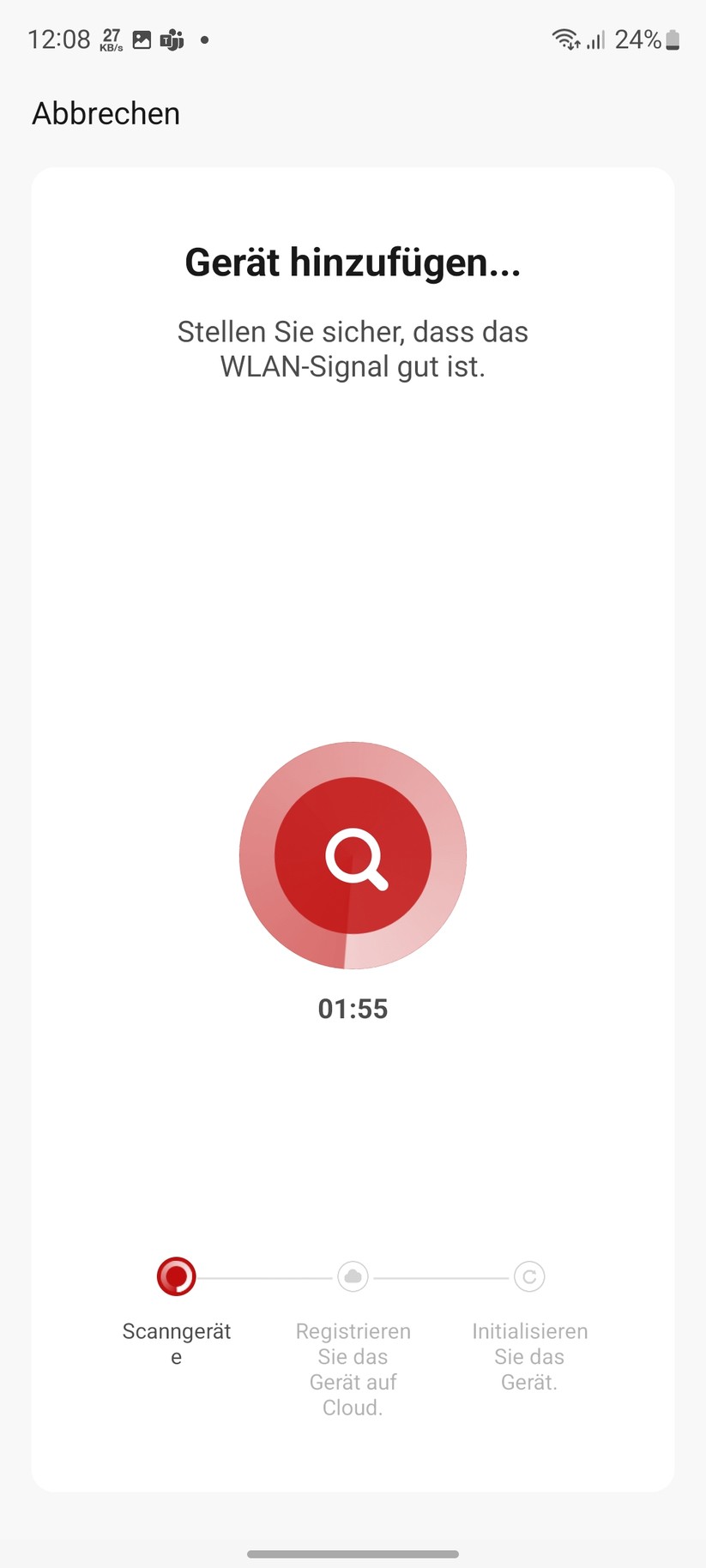  App - Inbetriebnahme