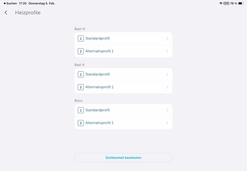 Die Homematic-IP-App ist auch für Tablets optimiert.