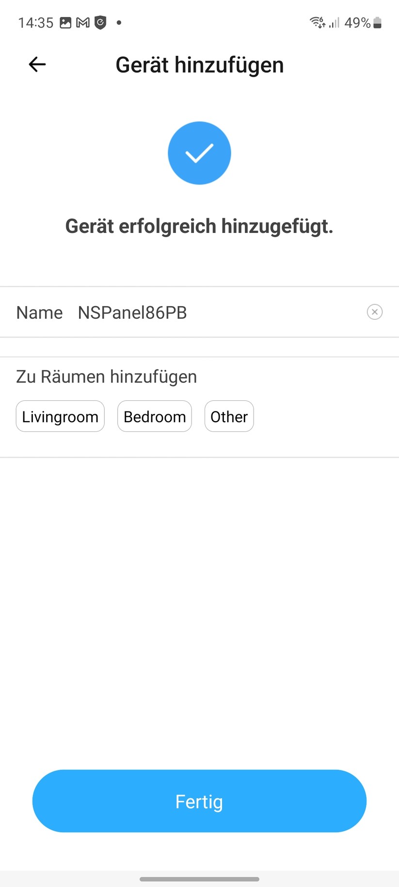 Sonoff NS PAnel Pro: Konfiguration mit Ewelink-App