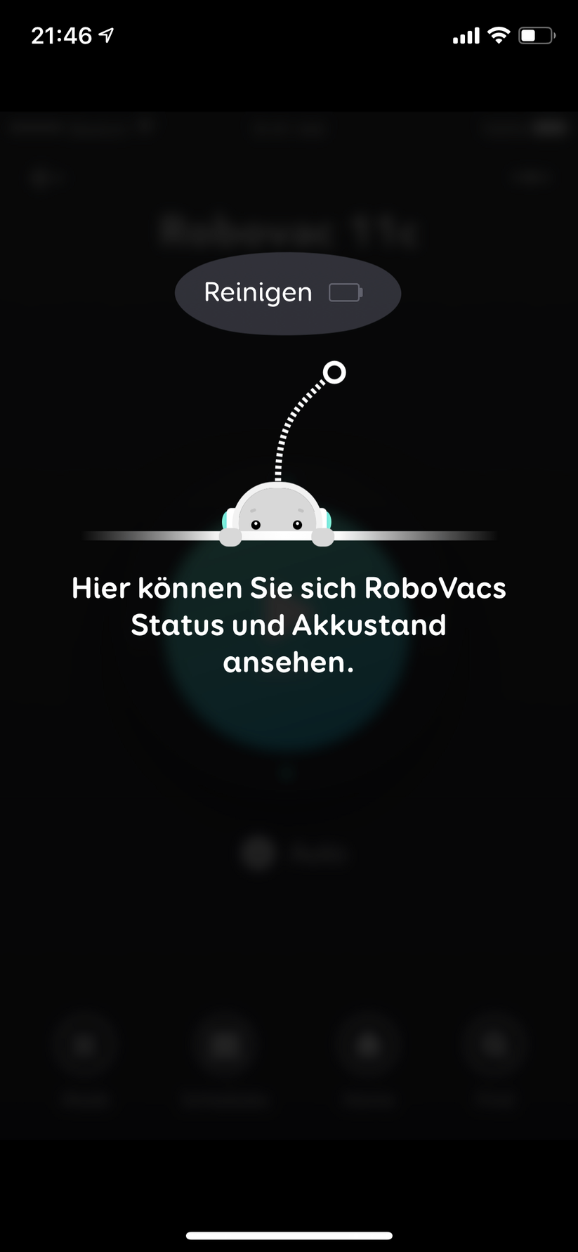 Einführung in die Modi des Robovac