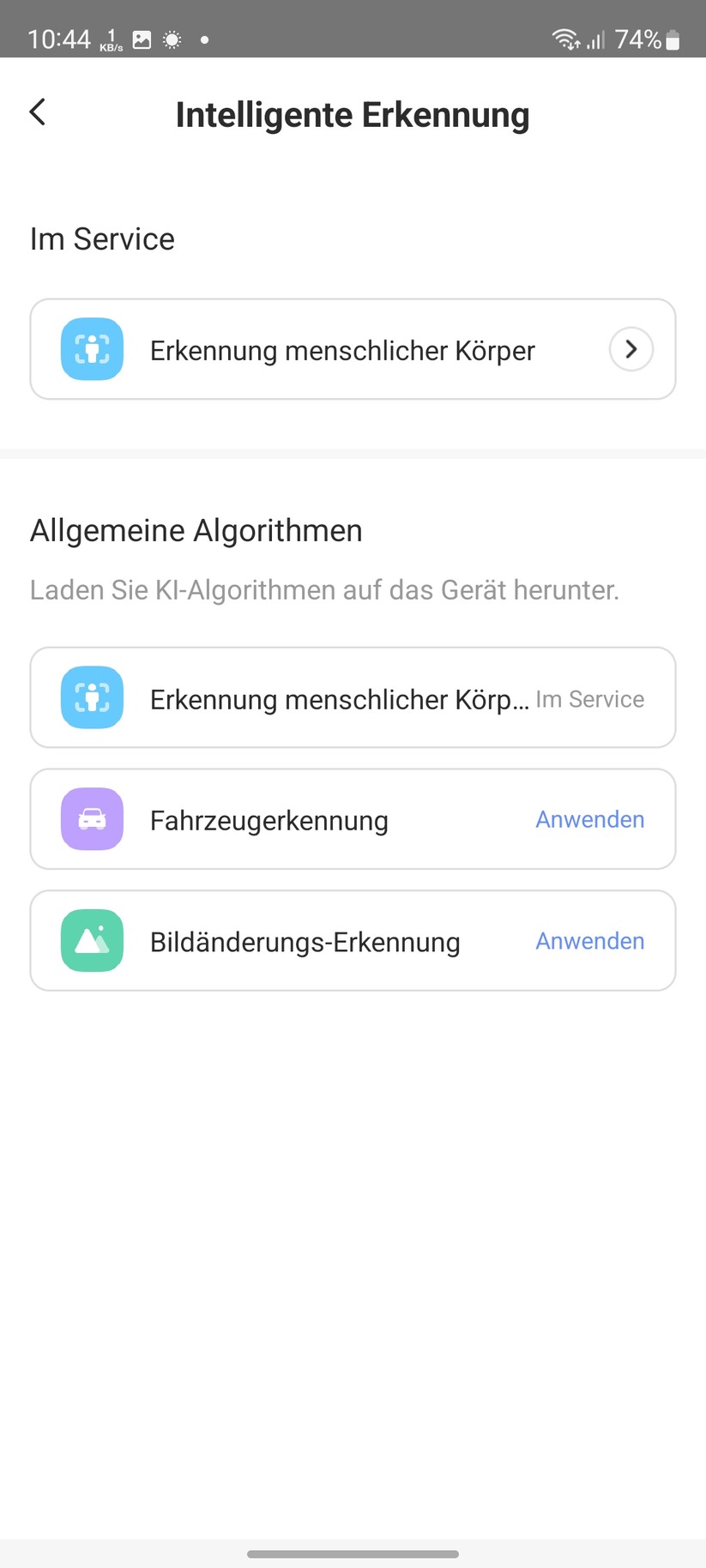 Ezviz C8W Pro 2K: Einstellungen