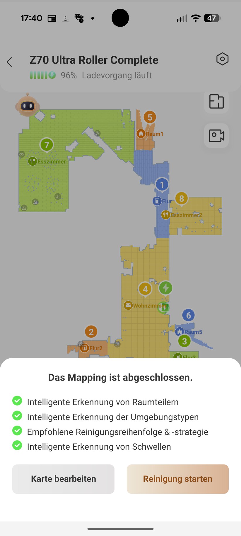 Mova Z70 Ultra Roller – App & Einrichtung
