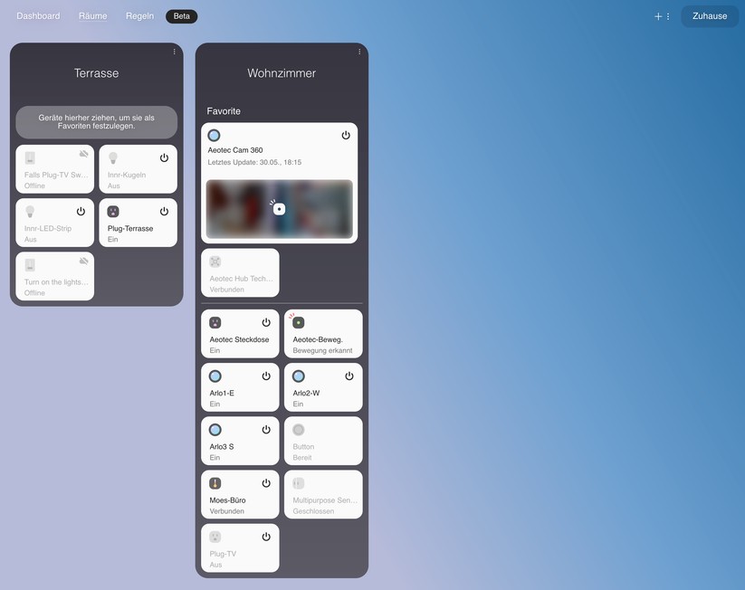 Smartthings: Web-App