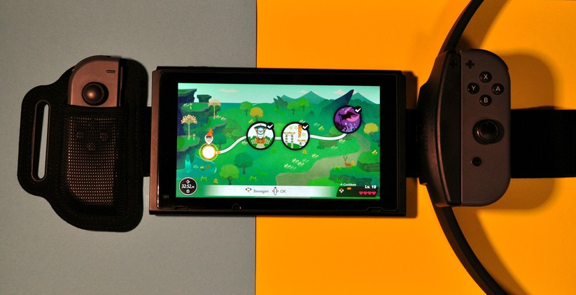 Neben dem Ring bekommt man auch einen Sensor für die Beine. 