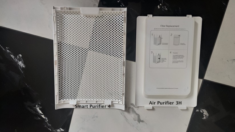 Xiaomi Smart Purifier 4: Rückseite ist luftdurchlässig; beim Vorgängermodell nicht.