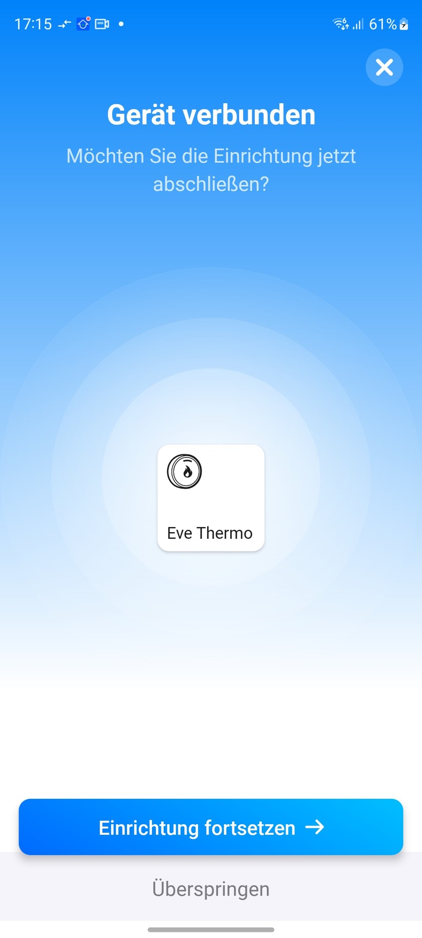 Eve Thermo & Eve Thermo Control: Integration über Matter in Homey Pro