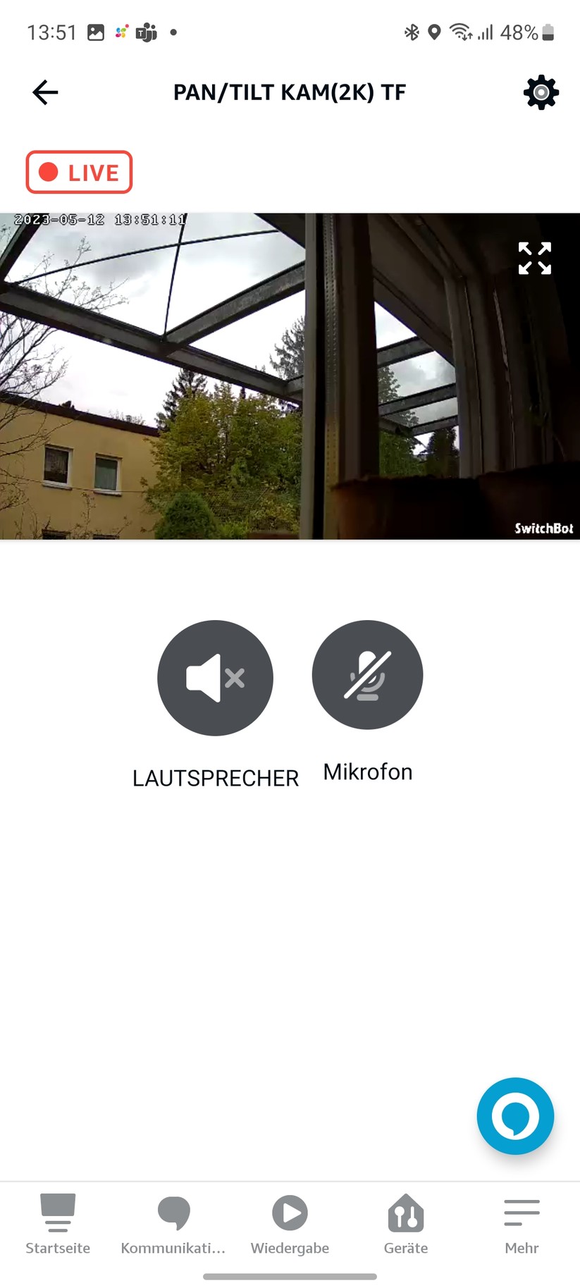 Switchbot PTZ-Überwachungskamera 2K