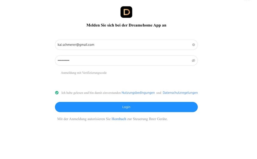 Über smarthomebyhornbach.com können Anwender ihr Smart Home bequem vom Desktop aus verwalten. Die Web-Oberfläche bietet die gleichen Funktionen wie die App.
