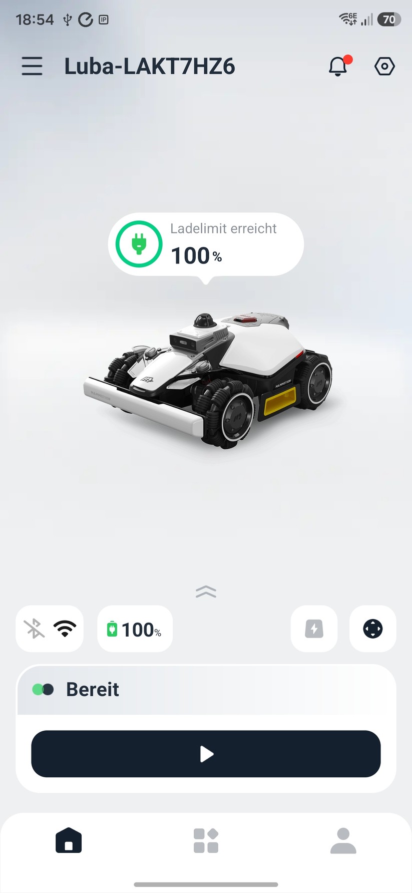 Mammotion Luba Mini 2 AWD 1500: Die Mammotion-App bietet sehr viele nützliche Einstellungsmöglichkeiten.