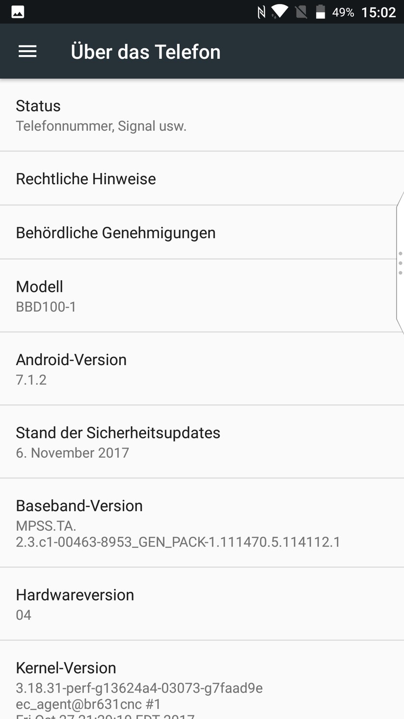 Android OS 7.1 Nougat