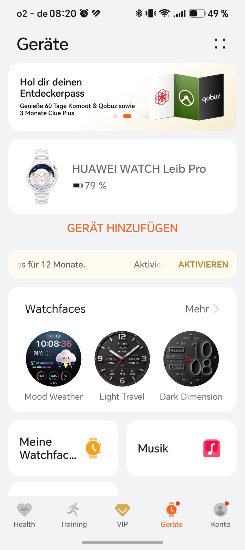 Huawei Watch 6 Pro 43 mm: Health App