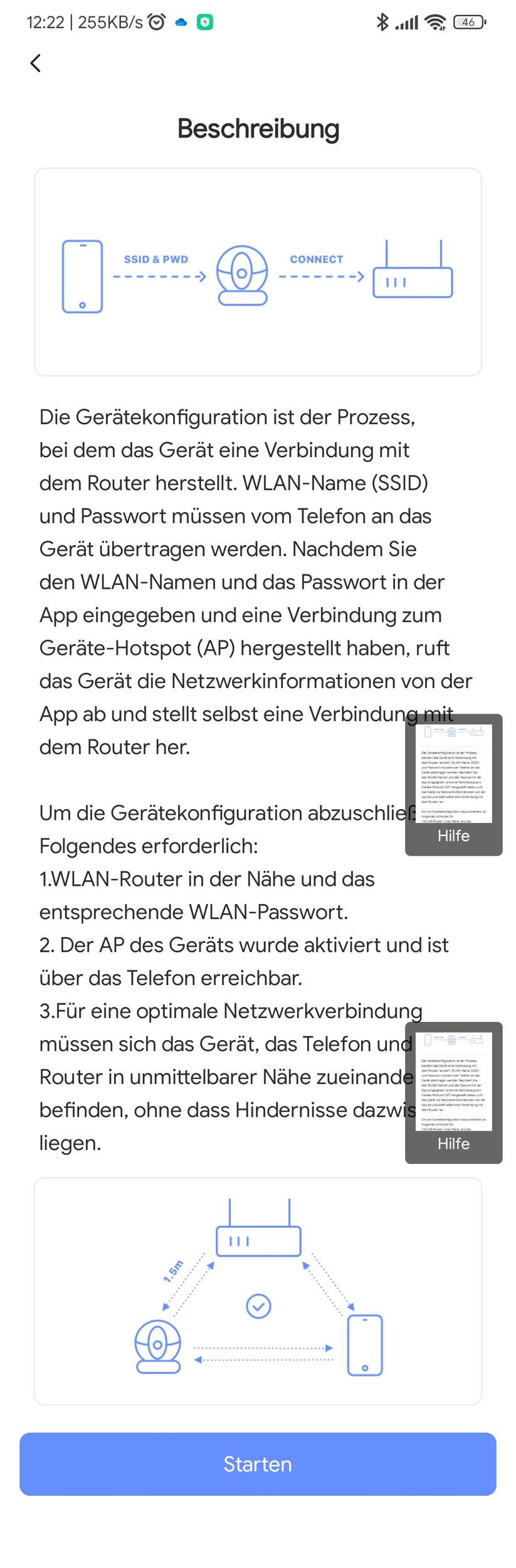 Ezviz LC3: App-Screenshots