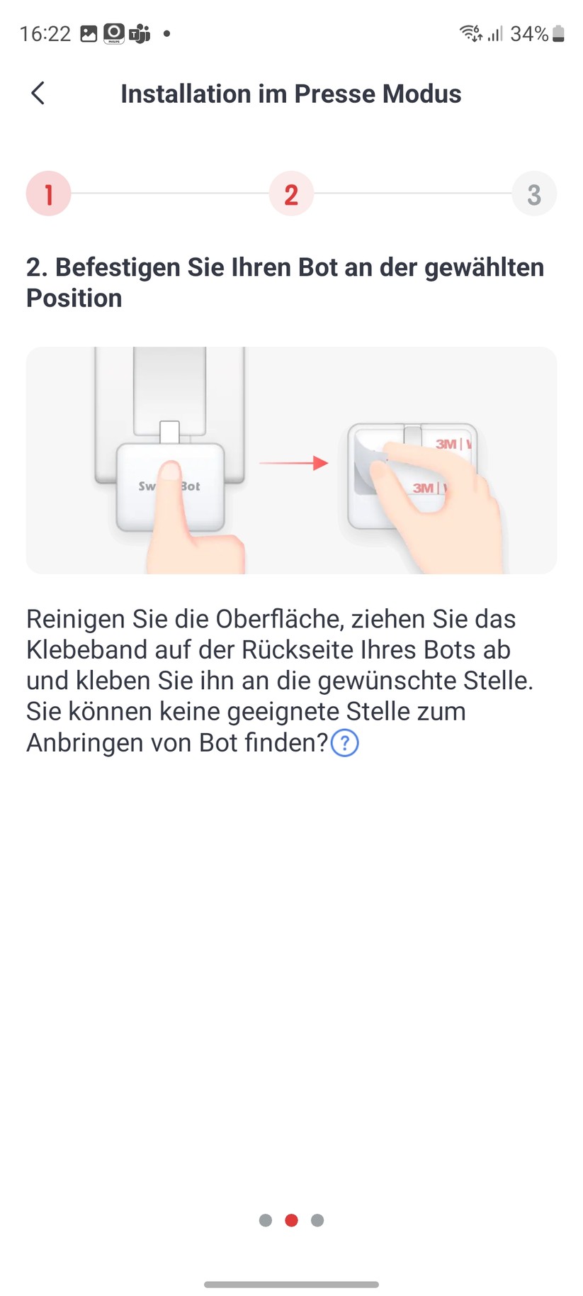 Die Einrichtung der Switchbot-Komponenten erfordert eine Registrierung. Ansonsten ist der Setup-Prozess sehr einfach. Während der Einbindung liefert die App informative Erklärungen, Grafiken und Videos zu den einzelnen Komponenten hinsichtlich Einrichtung, Konfiguration und Betrieb. Vorbildlich.