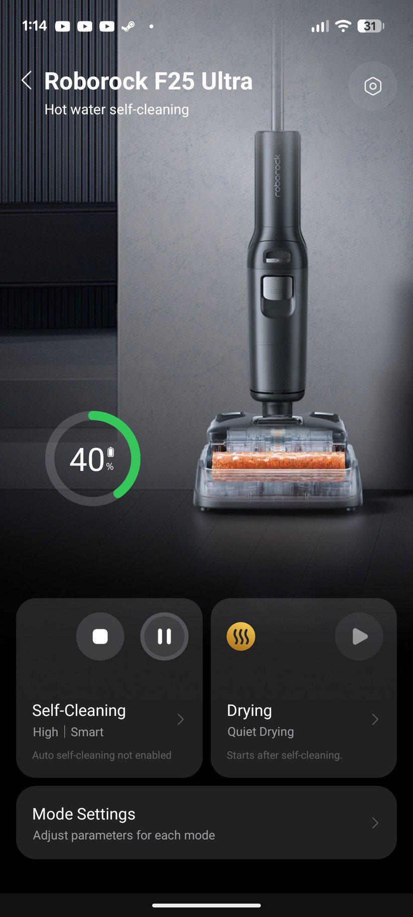 Roborock F25 Ultra - Bilder App 
