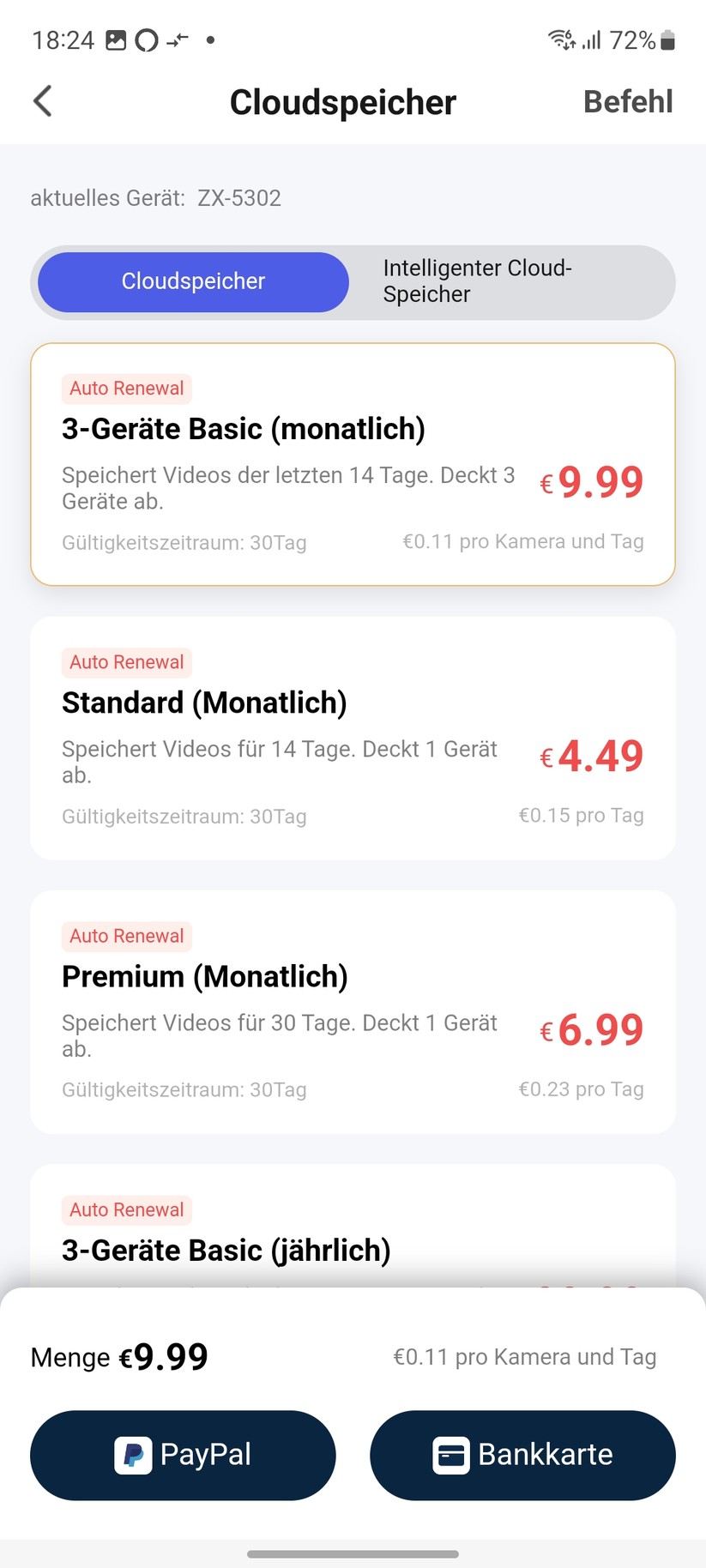 7Links IPC-750 (ZX-5302): Einrichtung mit Tuya Smart App, Konfiguration, Testaufnahmen, Desktop-Zugriff