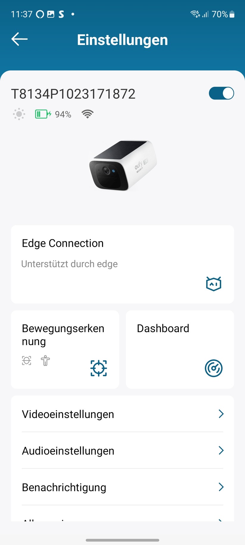 Eufy Solocam S220: Einrichtung und Einstellungen