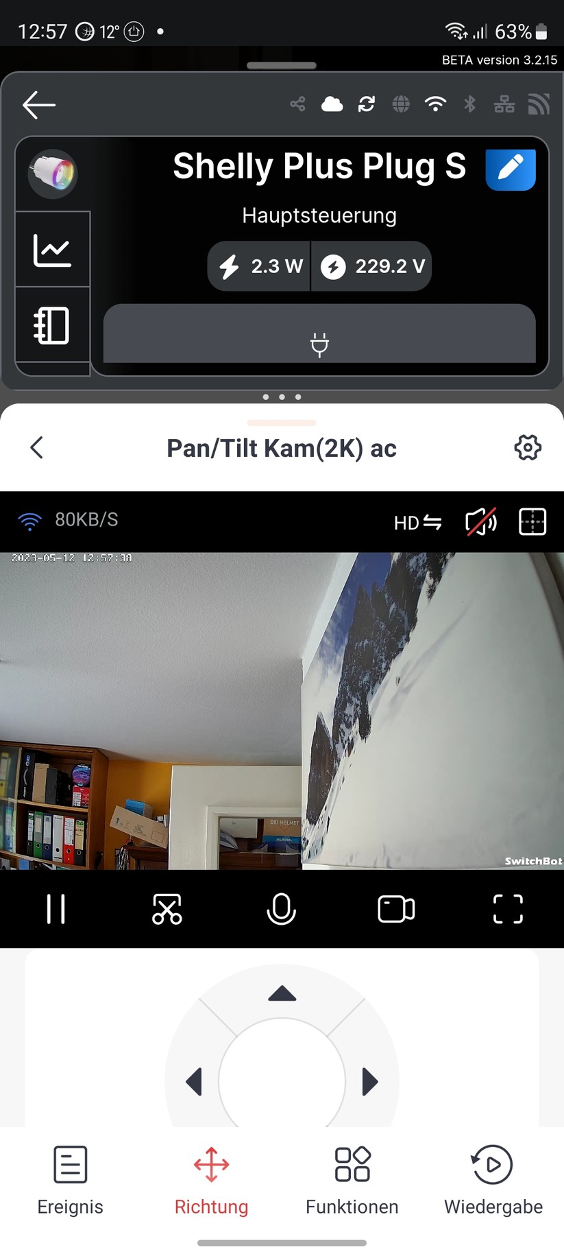 Switchbot PTZ-Überwachungskamera 2K