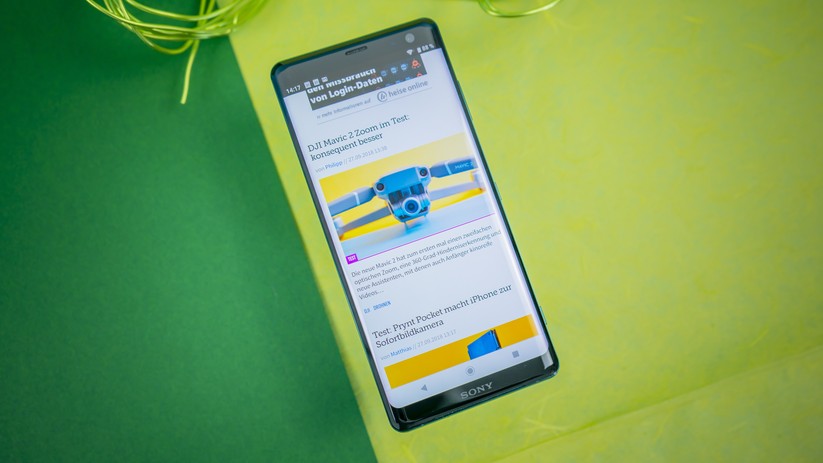 Beim Sony Xperia XZ3 kommt ein OLED-Display zum Einsatz.