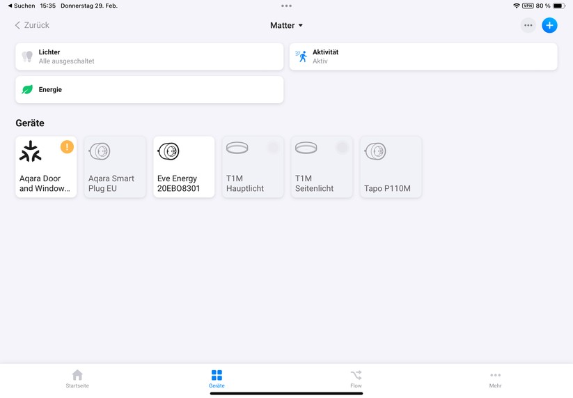 Dank Matter-Kompatibilität lässt sich die Aqara-Deckenleuchte unter anderem auch über Apple Home, Homey Pro und Home Assistant steuern. 