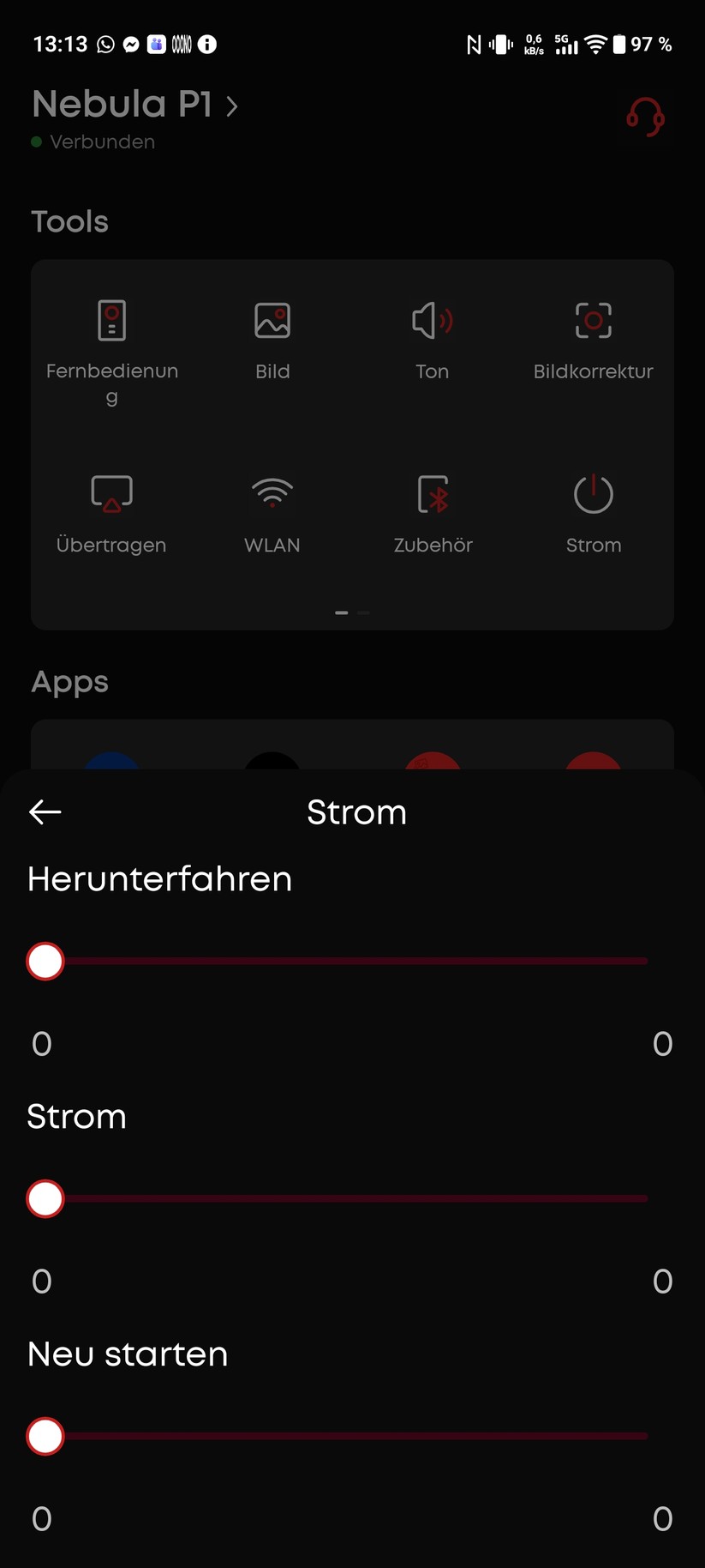 Soundcore Nebula P1 Screenshot