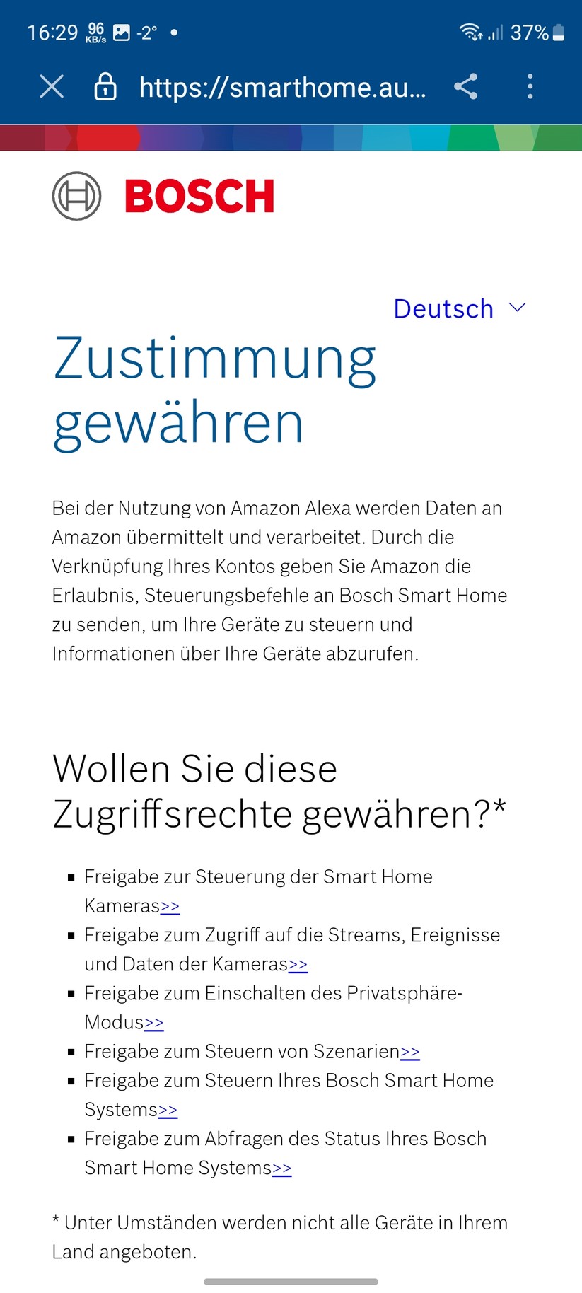 Bosch Heizkörper-Thermostat II: App