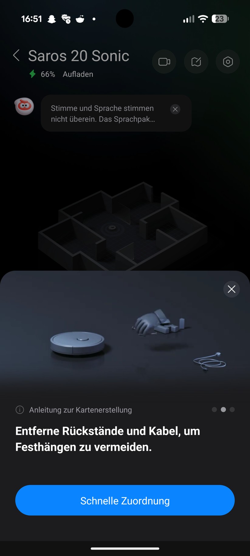 Roborock Saros 20 Sonic – App & Einrichtung