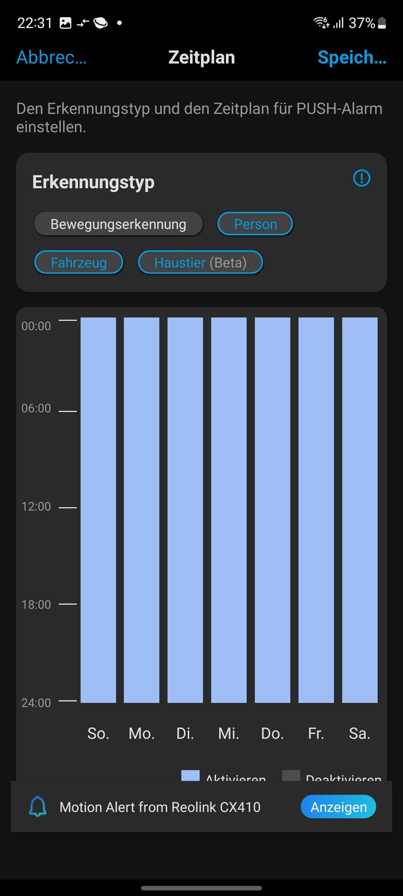 Reolink CX410: Einrichtung mit mobiler App