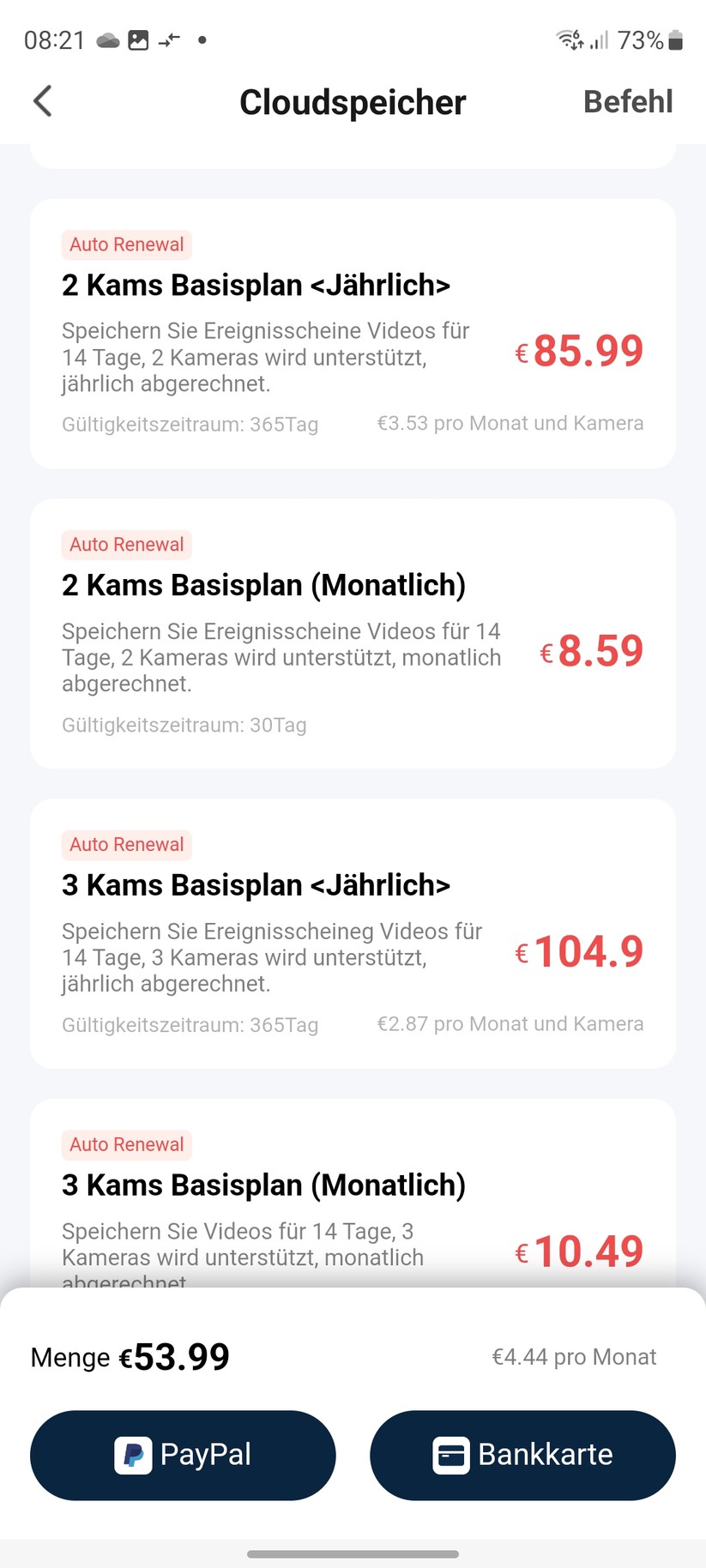 Owltron Cam O1: Konfiguration und Testaufnahmen