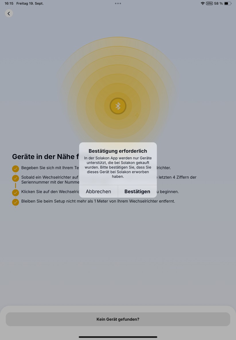 Solakon One: Inbetriebnahme mit Solakon-App