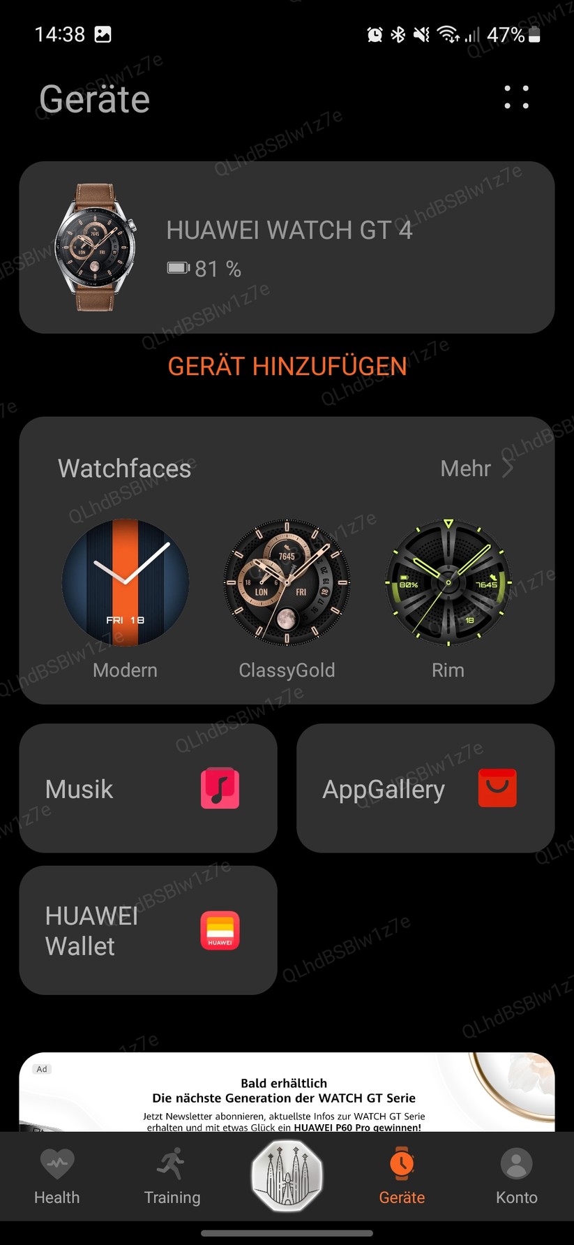 Huawei Watch GT 4 - Health App