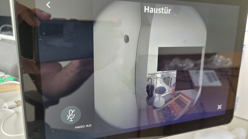 Ring Battery Video Doorbell Plus: Livebild auf Amazon Echo Show 8