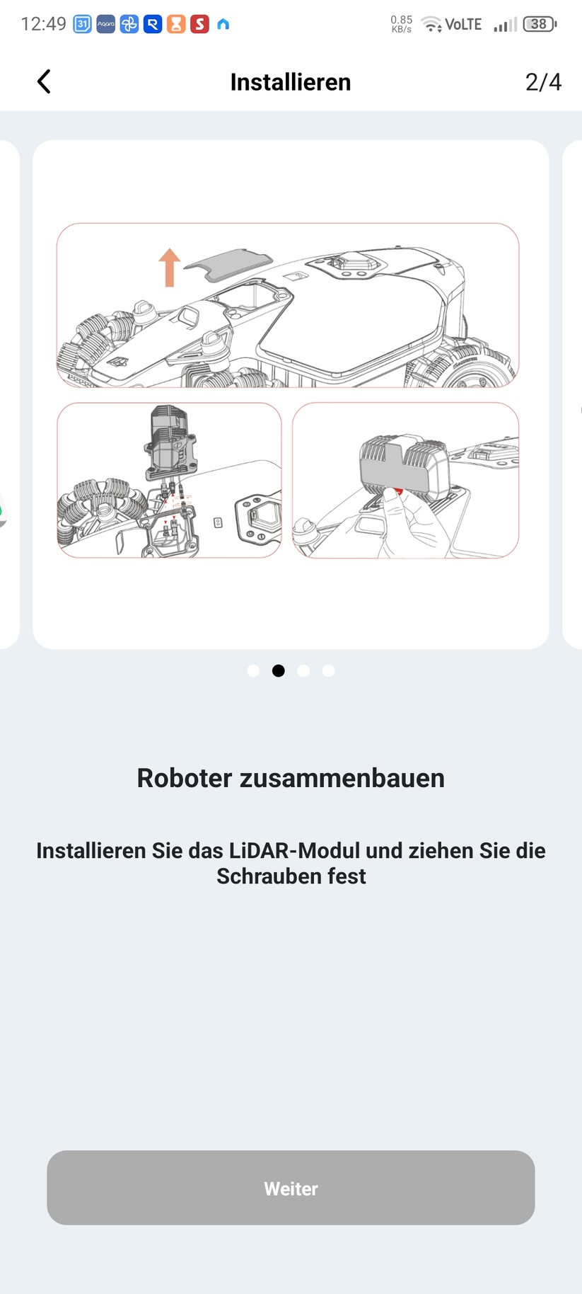 Mammotion Luba Mini AWD Lidar: Kartierung