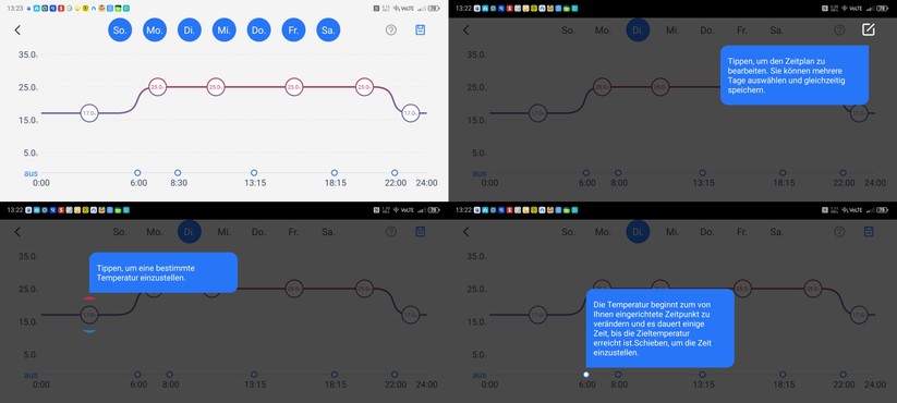 Meross-App: Zeitpläne sind im Handumdrehen konfiguriert.
