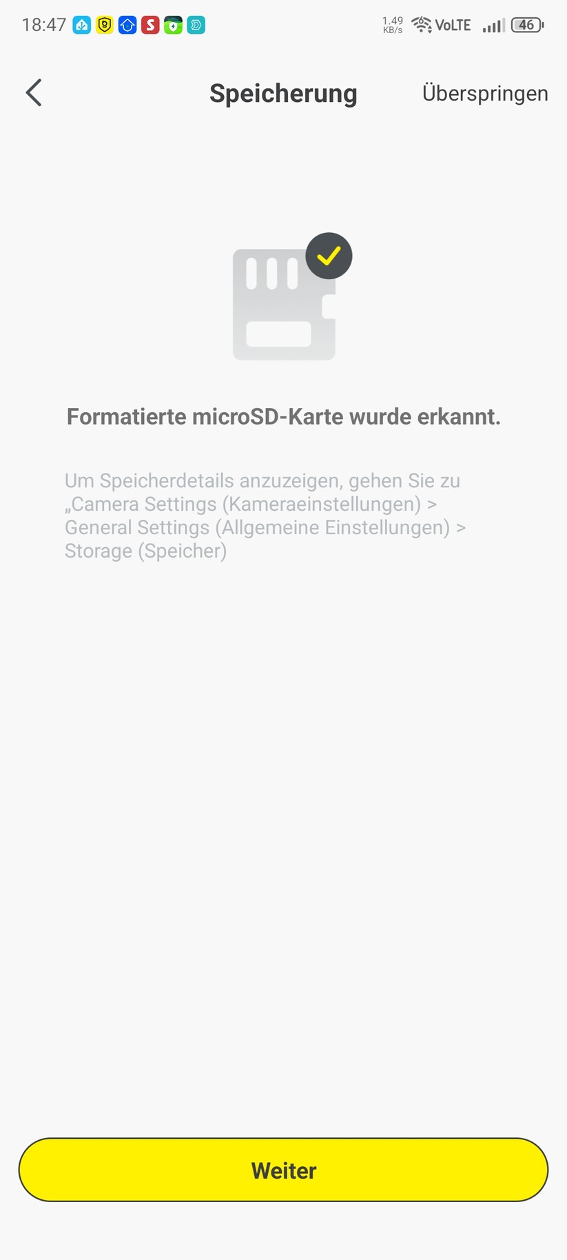 Die Inbetriebnahme der Überwachungskamera erfolgt mit der App Baseus Security