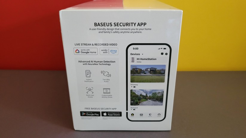 Baseus N1 Outdoor: 2K-Überwachungskamera mit Akku & WLAN, Personenerkennung und lokalem Speicher