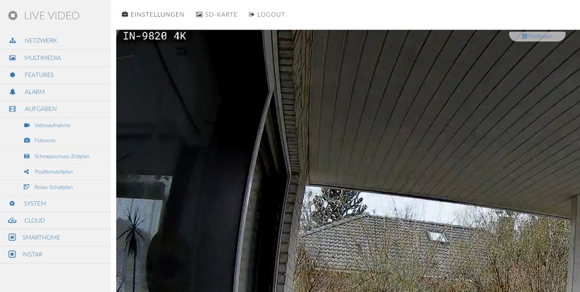 Instar IN-9820 4K: Die Steuerung der Überwachungskamera gelingt mit App oder Browser. Zudem kann sie auch in Smart-Home-Zentralen wie Home Assistant (Onvif, MQTT) und Drittherstellerlösungen wie Synology Surveillance Station eingebunden werden.